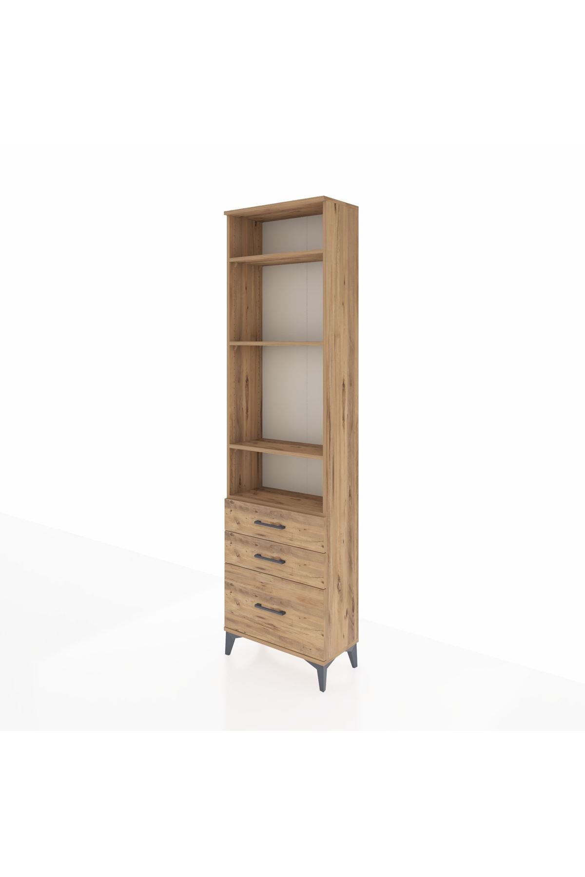 Arges Dolap 4 Raflı 3 Çekmeceli 60x30x221 - S29M033V9A