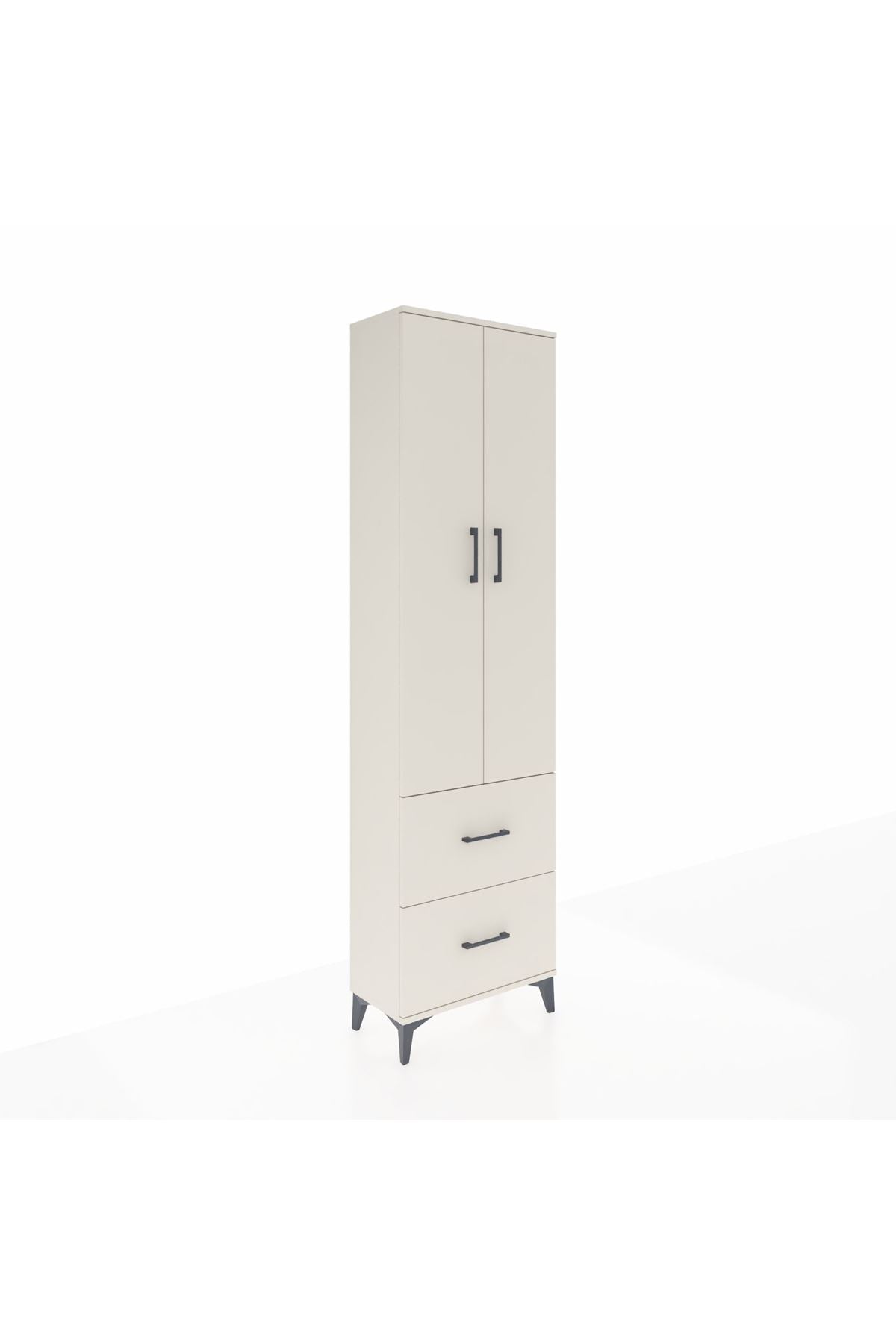 Arges Dolap 2 Raflı 2 Çekmeceli Tek Askılı 60x30x221 - S29M034V1A