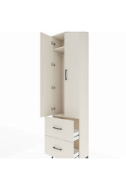 Arges Dolap 2 Raflı 2 Çekmeceli Tek Askılı 60x30x221 - S29M034V1A