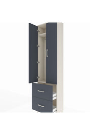Arges Dolap 2 Raflı 2 Çekmeceli Tek Askılı 60x30x221 - S29M034V2A