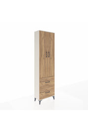 Arges Dolap 2 Raflı 2 Çekmeceli Tek Askılı 60x30x221 - S29M034V3A