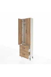 Arges Dolap 2 Raflı 2 Çekmeceli Tek Askılı 60x30x221 - S29M034V3A