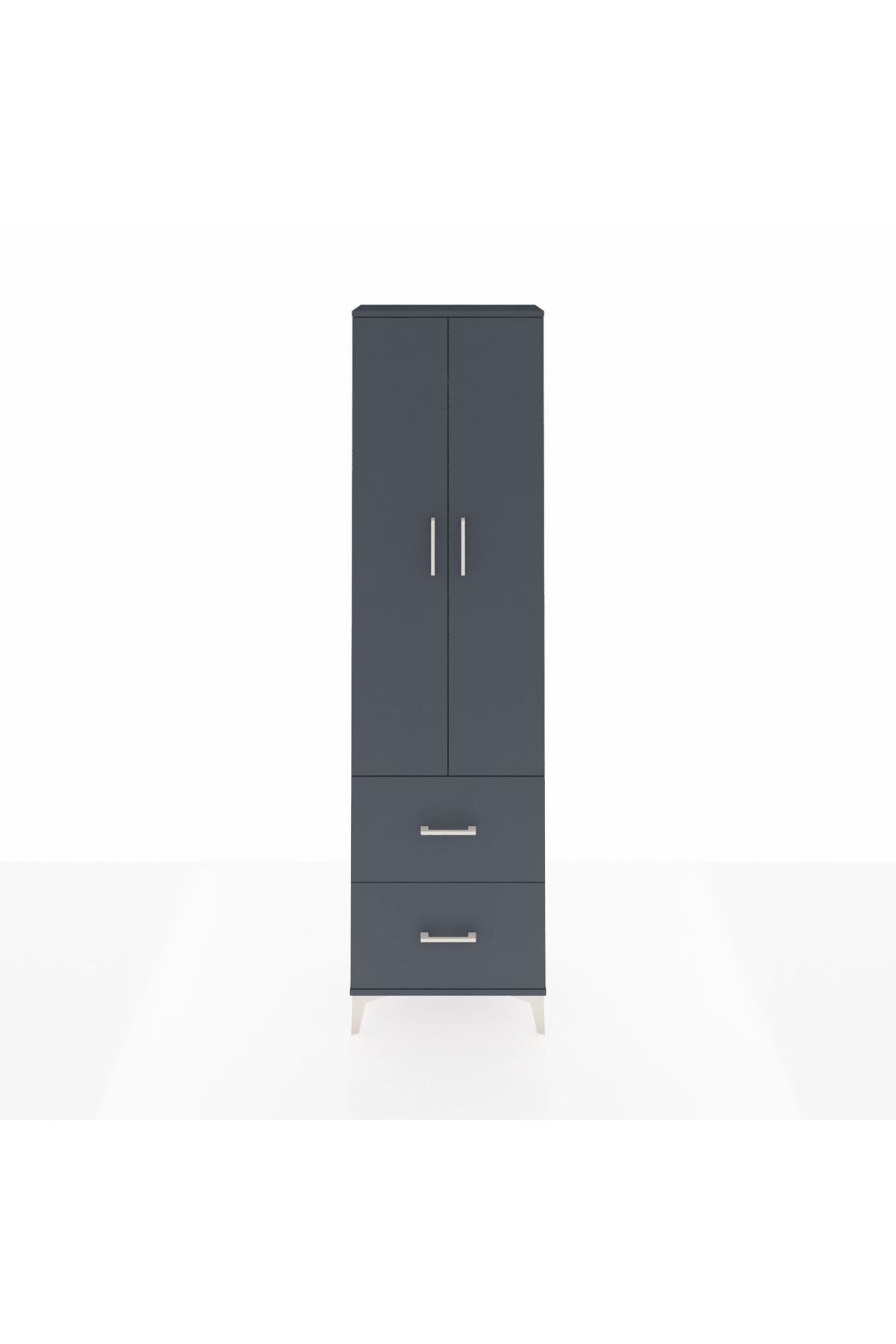 Arges Dolap 2 Raflı 2 Çekmeceli Tek Askılı 60x30x221 - S29M034V5A