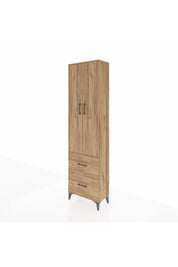 Arges Dolap 2 Raflı 2 Çekmeceli Tek Askılı 60x30x221 - S29M034V9A