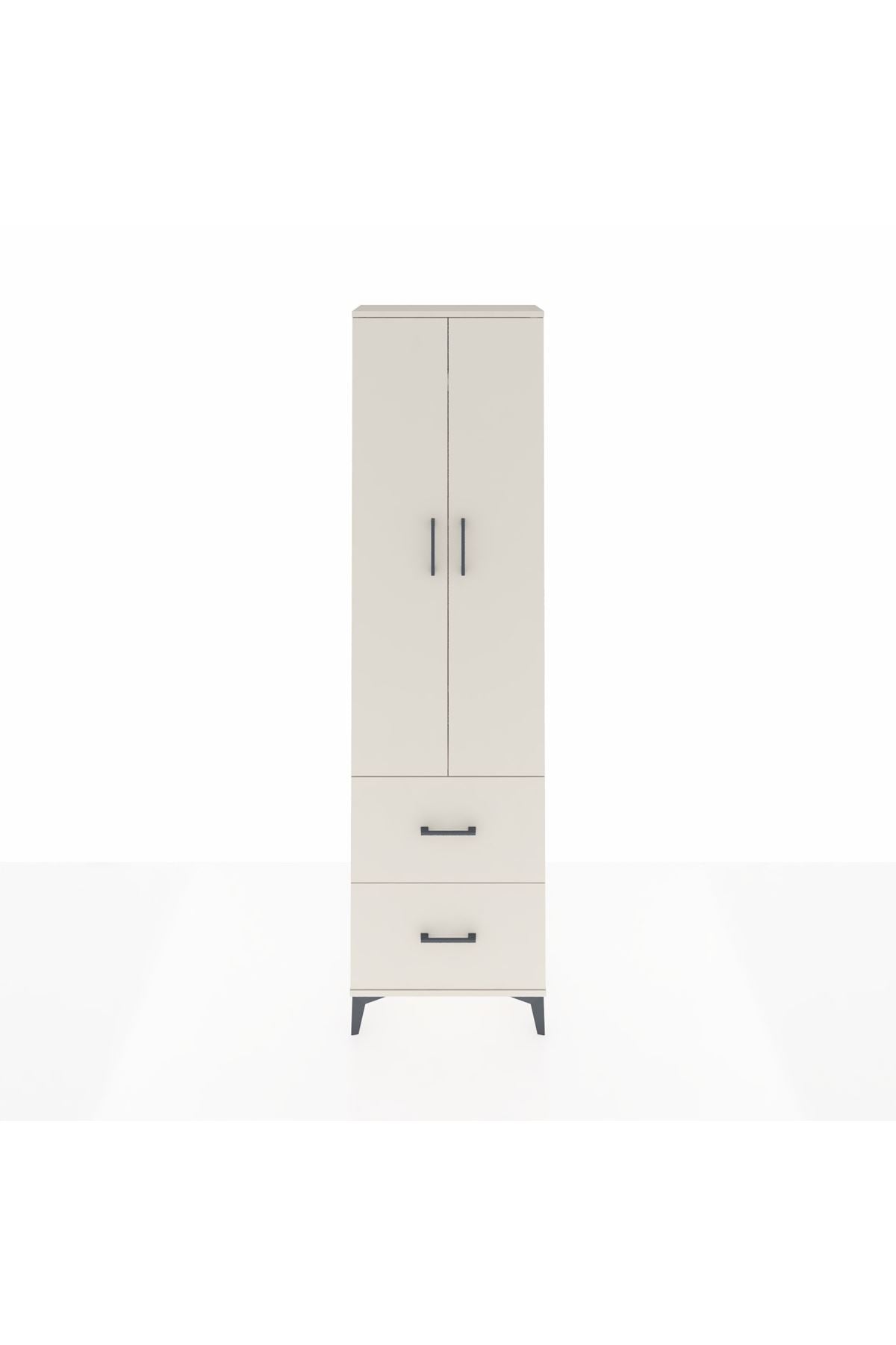 Arges Dolap 4 Raflı 2 Çekmeceli 2 Kapaklı 60x30x221 - S29M035V1A