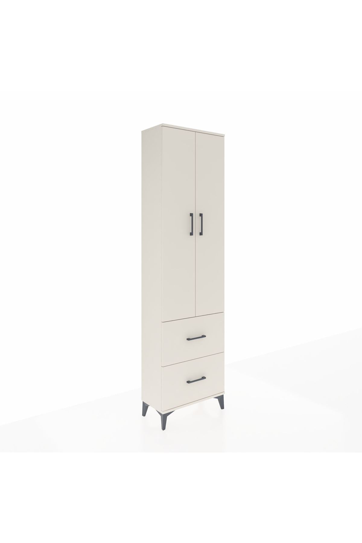 Arges Dolap 4 Raflı 2 Çekmeceli 2 Kapaklı 60x30x221 - S29M035V1A