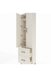 Arges Dolap 4 Raflı 2 Çekmeceli 2 Kapaklı 60x30x221 - S29M035V1A