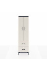 Arges Dolap 4 Raflı 2 Çekmeceli 2 Kapaklı 60x30x221