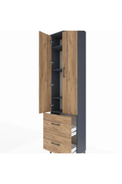 Arges Dolap 4 Raflı 2 Çekmeceli 2 Kapaklı 60x30x221 - S29M035V6A