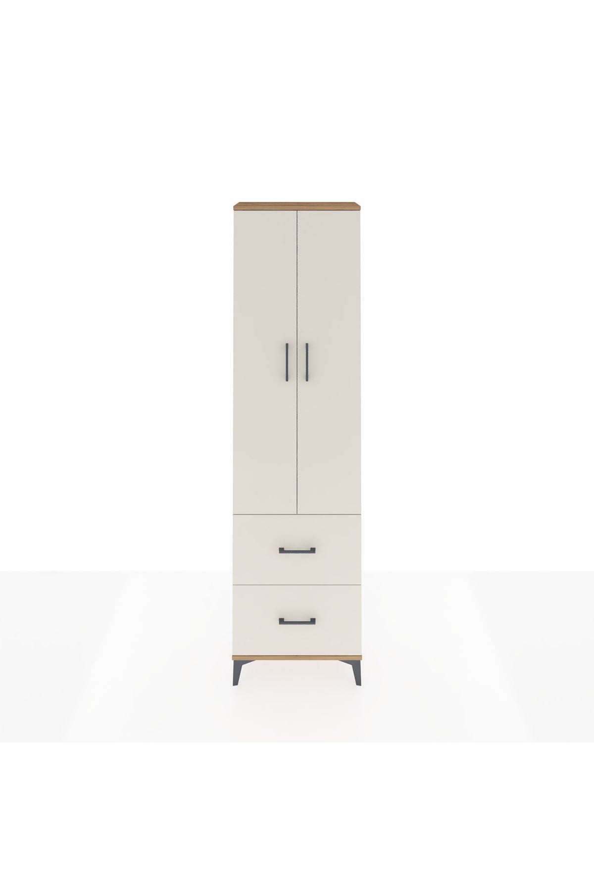 Arges Dolap 4 Raflı 2 Çekmeceli 2 Kapaklı 60x30x221 - S29M035V7A