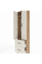 Arges Dolap 4 Raflı 2 Çekmeceli 2 Kapaklı 60x30x221 - S29M035V7A