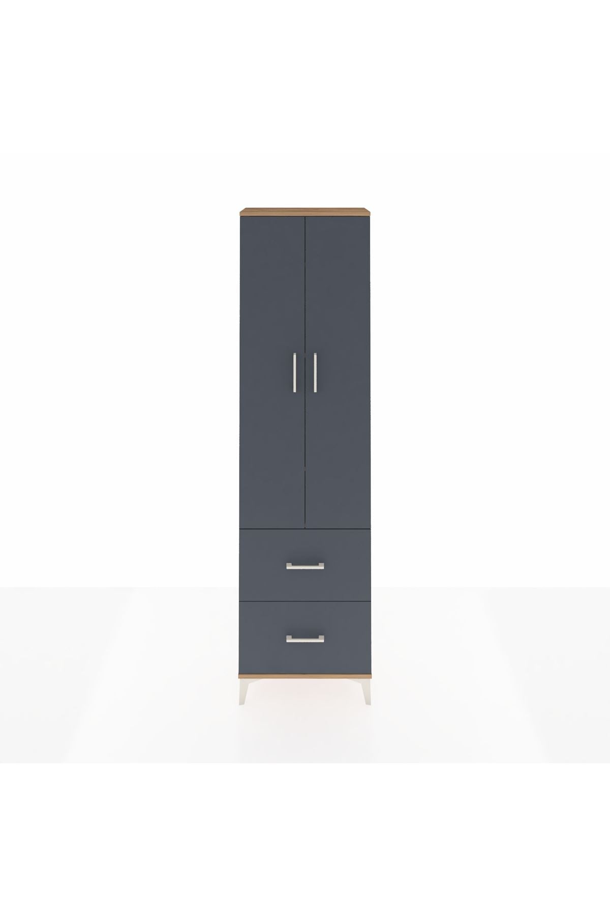 Arges Dolap 4 Raflı 2 Çekmeceli 2 Kapaklı 60x30x221 - S29M035V8A