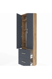Arges Dolap 4 Raflı 2 Çekmeceli 2 Kapaklı 60x30x221 - S29M035V8A