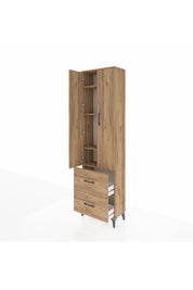 Arges Dolap 4 Raflı 2 Çekmeceli 2 Kapaklı 60x30x221 - S29M035V9A