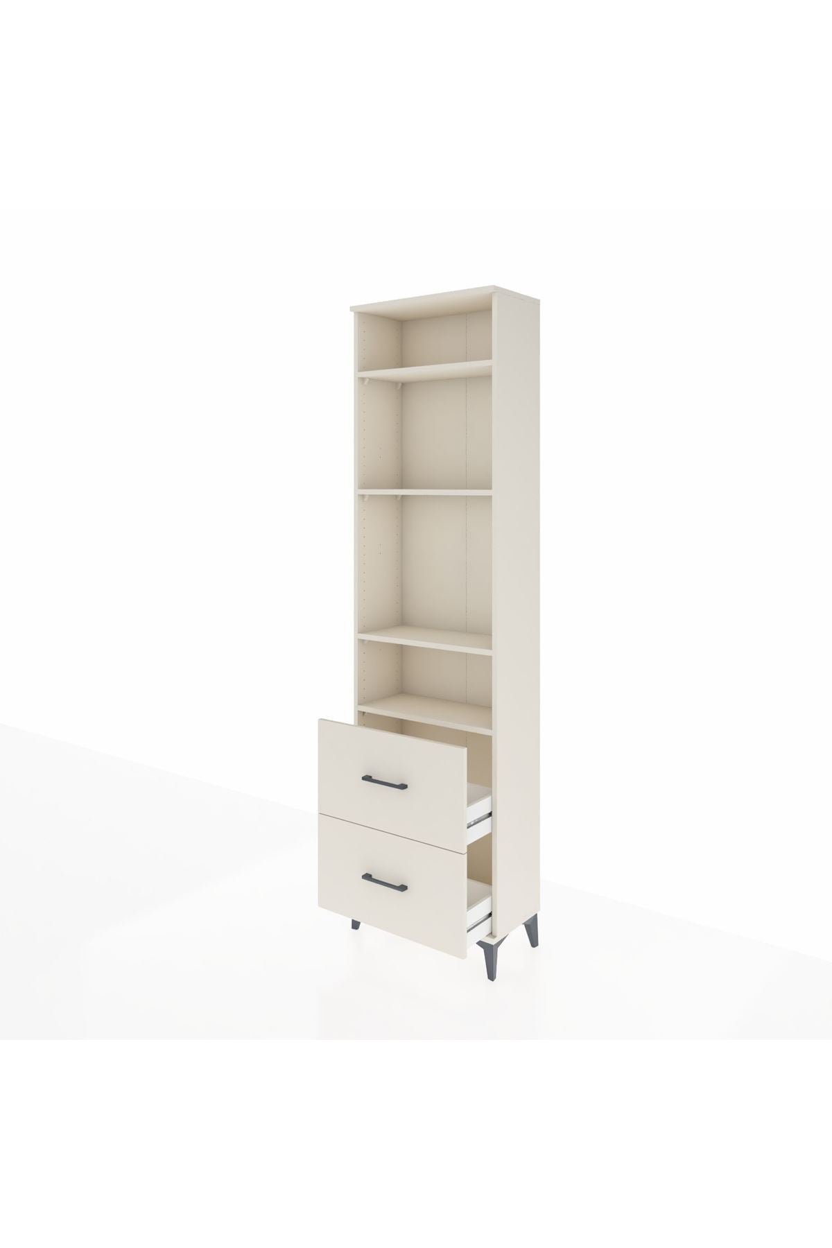 Arges Dolap 4 Raflı 2 Çekmeceli 60x30x221 - S29M036V1A