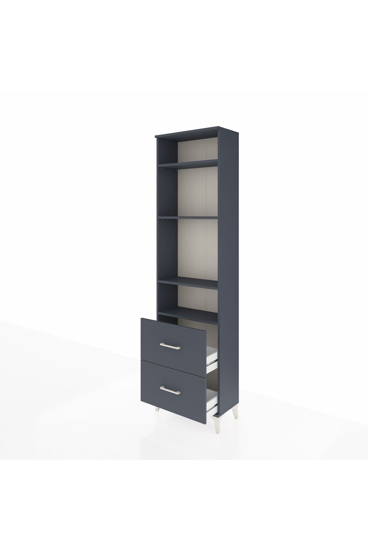 Arges Dolap 4 Raflı 2 Çekmeceli 60x30x221 - S29M036V5A