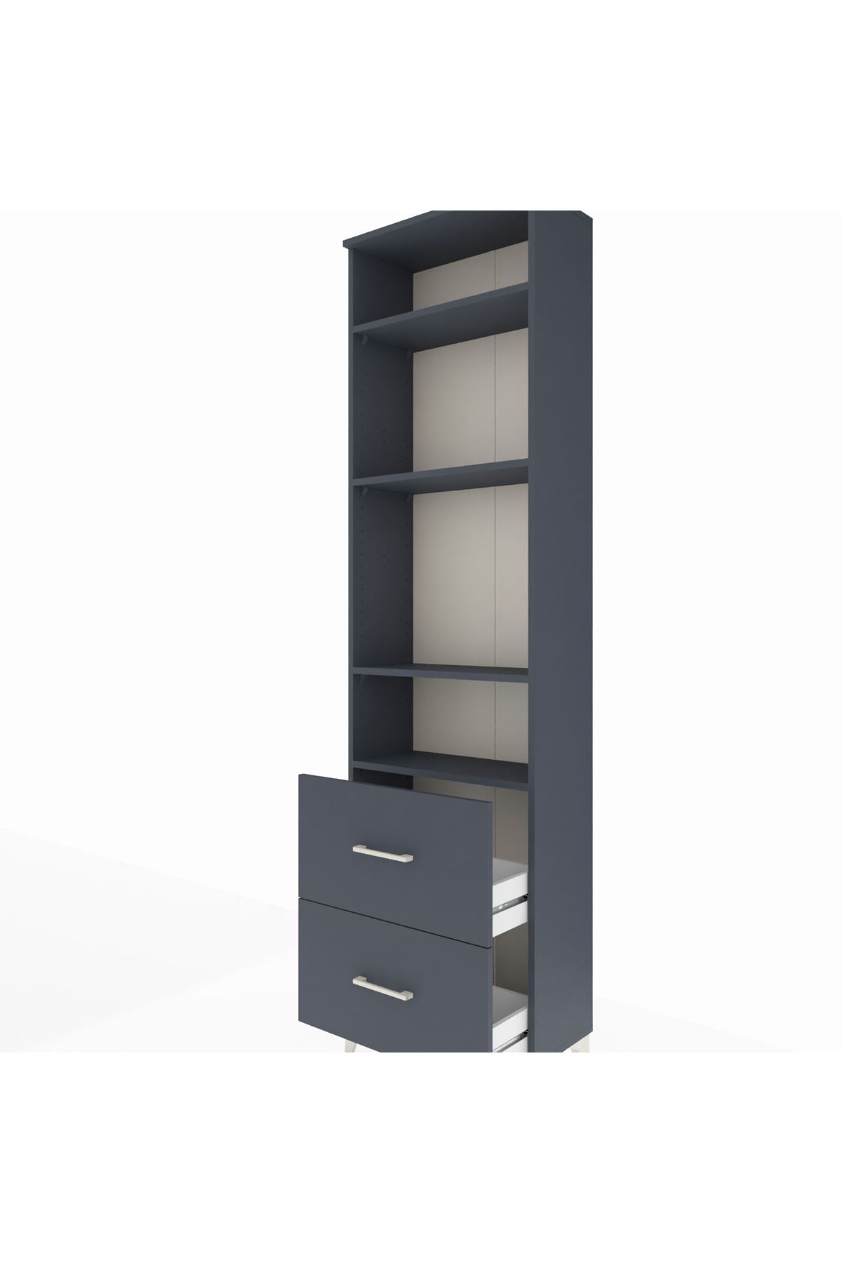 Arges Dolap 4 Raflı 2 Çekmeceli 60x30x221 - S29M036V5A