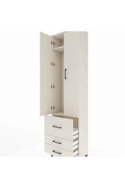 Arges Dolap 2 Raflı 3 Çekmeceli Tek Askılı 60x30x221 - S29M037V1A
