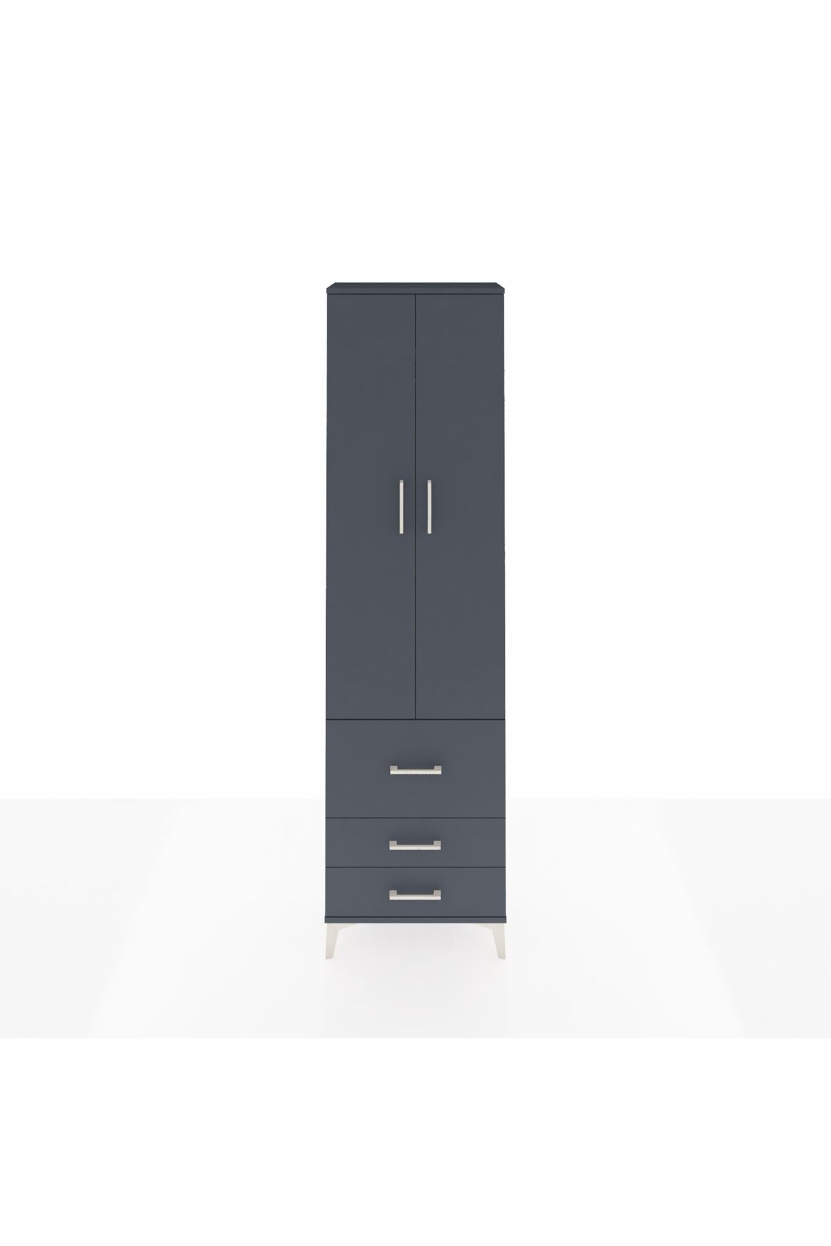 Arges Dolap 2 Raflı 3 Çekmeceli Tek Askılı 60x30x221 - S29M037V5A