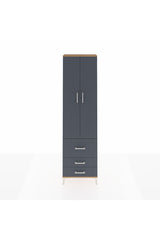 Arges Dolap 2 Raflı 3 Çekmeceli Tek Askılı 60x30x221
