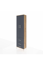 Arges Dolap 2 Raflı 3 Çekmeceli Tek Askılı 60x30x221 - S29M037V8A
