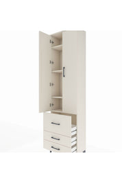 Arges Dolap 4 Raflı 3 Çekmeceli 2 Kapaklı 60x30x221 - S29M038V1A