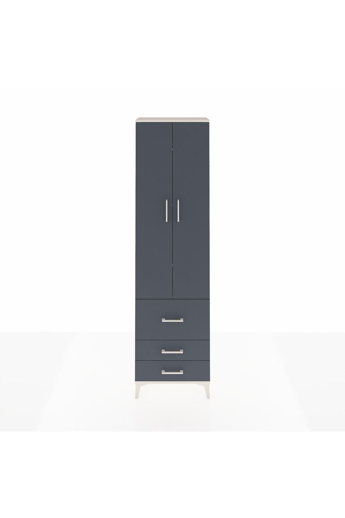 Arges Dolap 4 Raflı 3 Çekmeceli 2 Kapaklı 60x30x221 - S29M038V2A