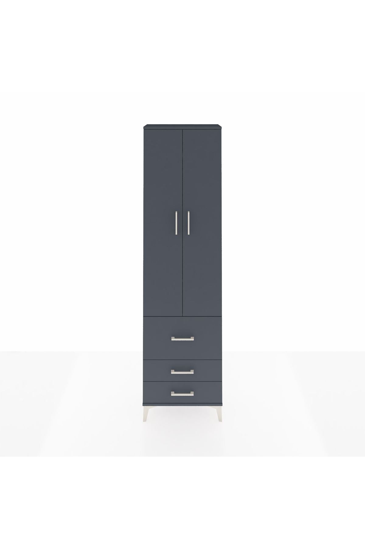 Arges Dolap 4 Raflı 3 Çekmeceli 2 Kapaklı 60x30x221 - S29M038V5A