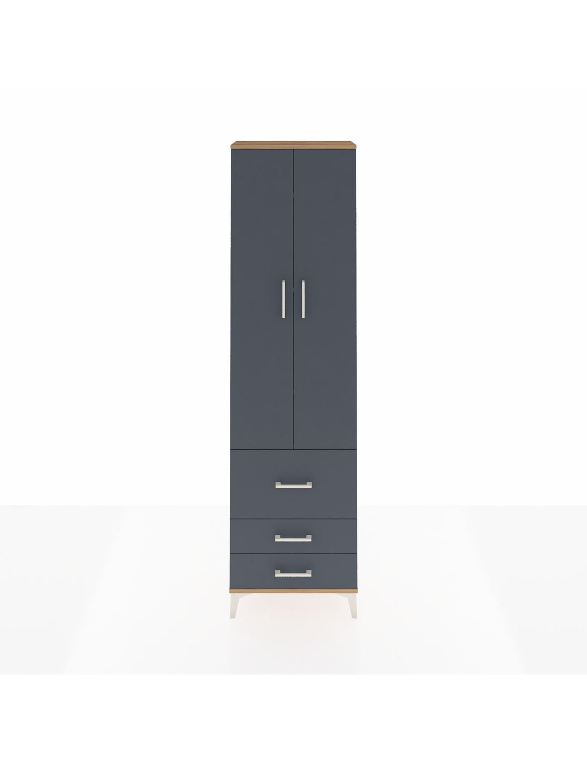 Arges Dolap 4 Raflı 3 Çekmeceli 2 Kapaklı 60x30x221 - S29M038V8A