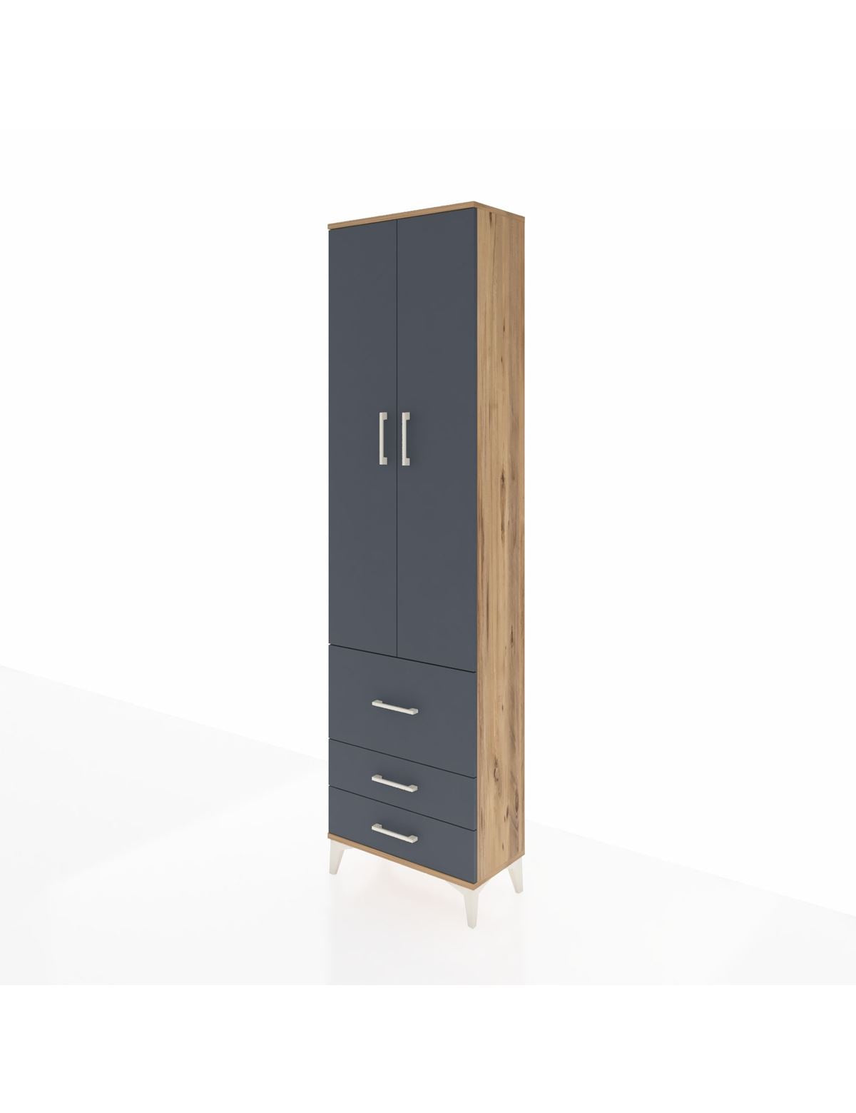 Arges Dolap 4 Raflı 3 Çekmeceli 2 Kapaklı 60x30x221 - S29M038V8A