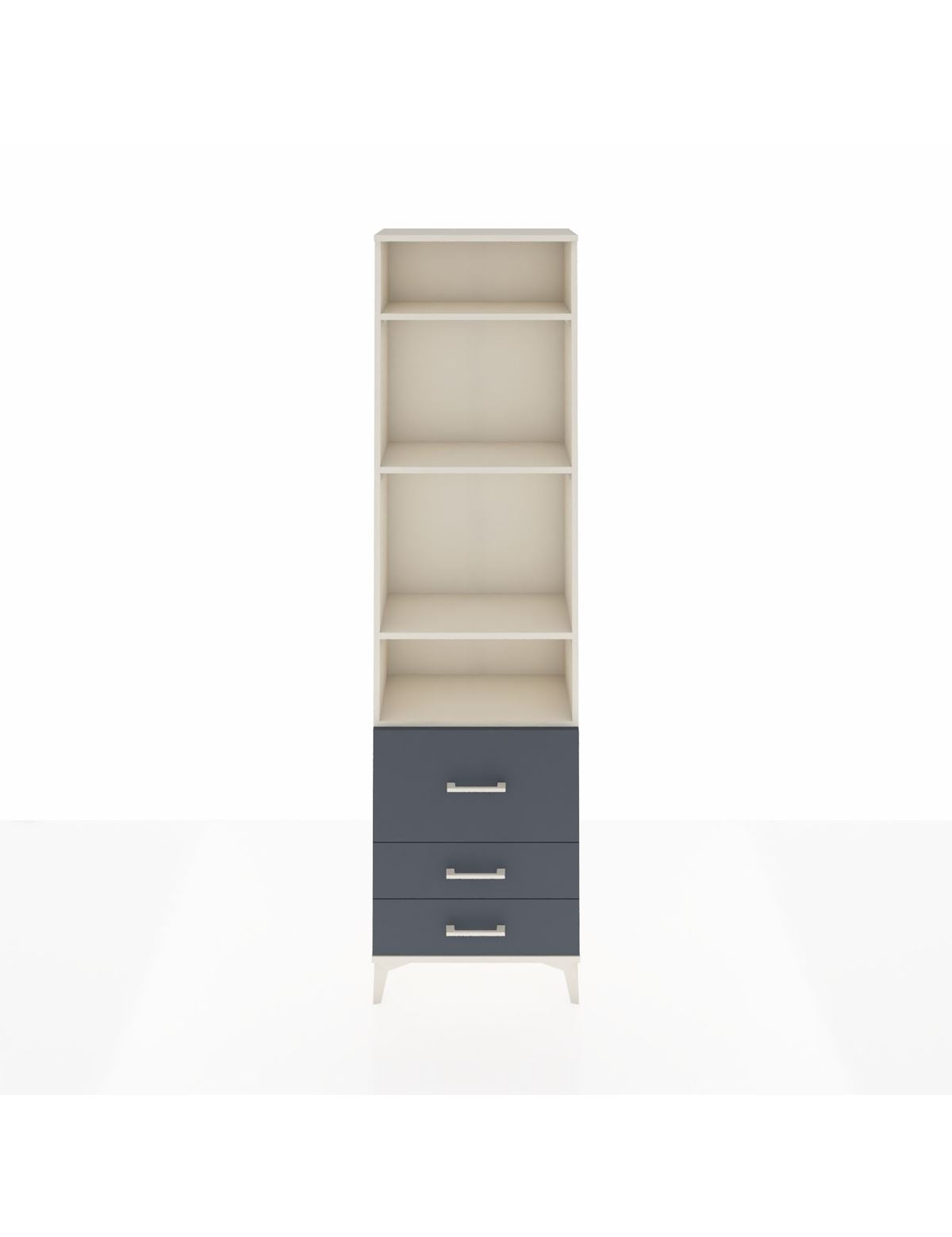 Arges Dolap 4 Raflı 3 Çekmeceli 60x30x221 - S29M039V2A