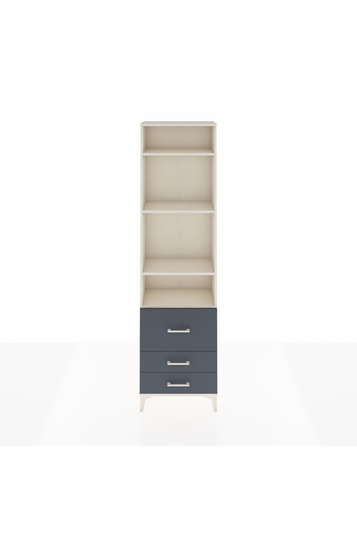Arges Dolap 4 Raflı 3 Çekmeceli 60x30x221 - S29M039V2A