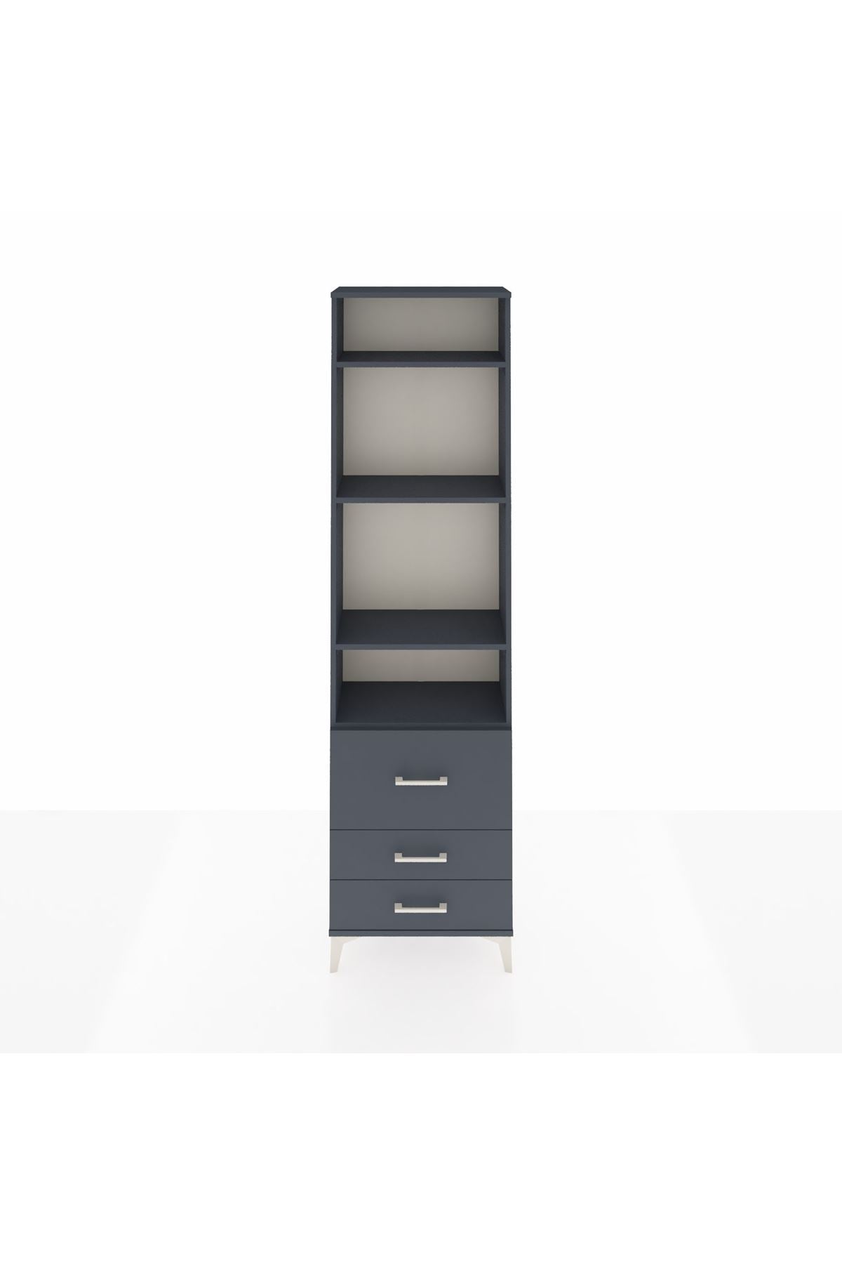 Arges Dolap 4 Raflı 3 Çekmeceli 60x30x221 - S29M039V5A