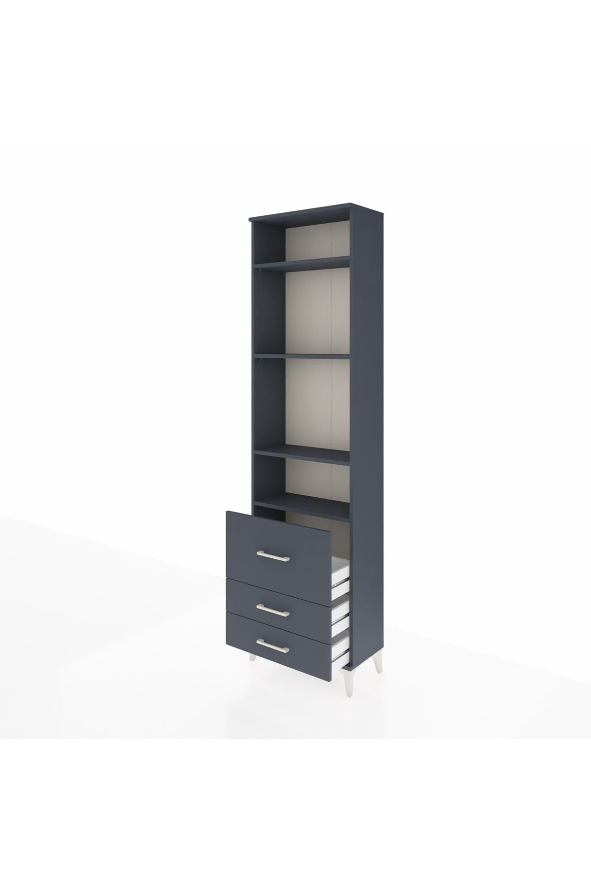 Arges Dolap 4 Raflı 3 Çekmeceli 60x30x221 - S29M039V5A