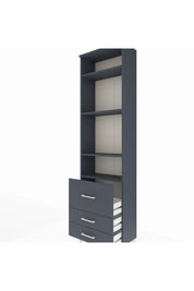 Arges Dolap 4 Raflı 3 Çekmeceli 60x30x221 - S29M039V5A