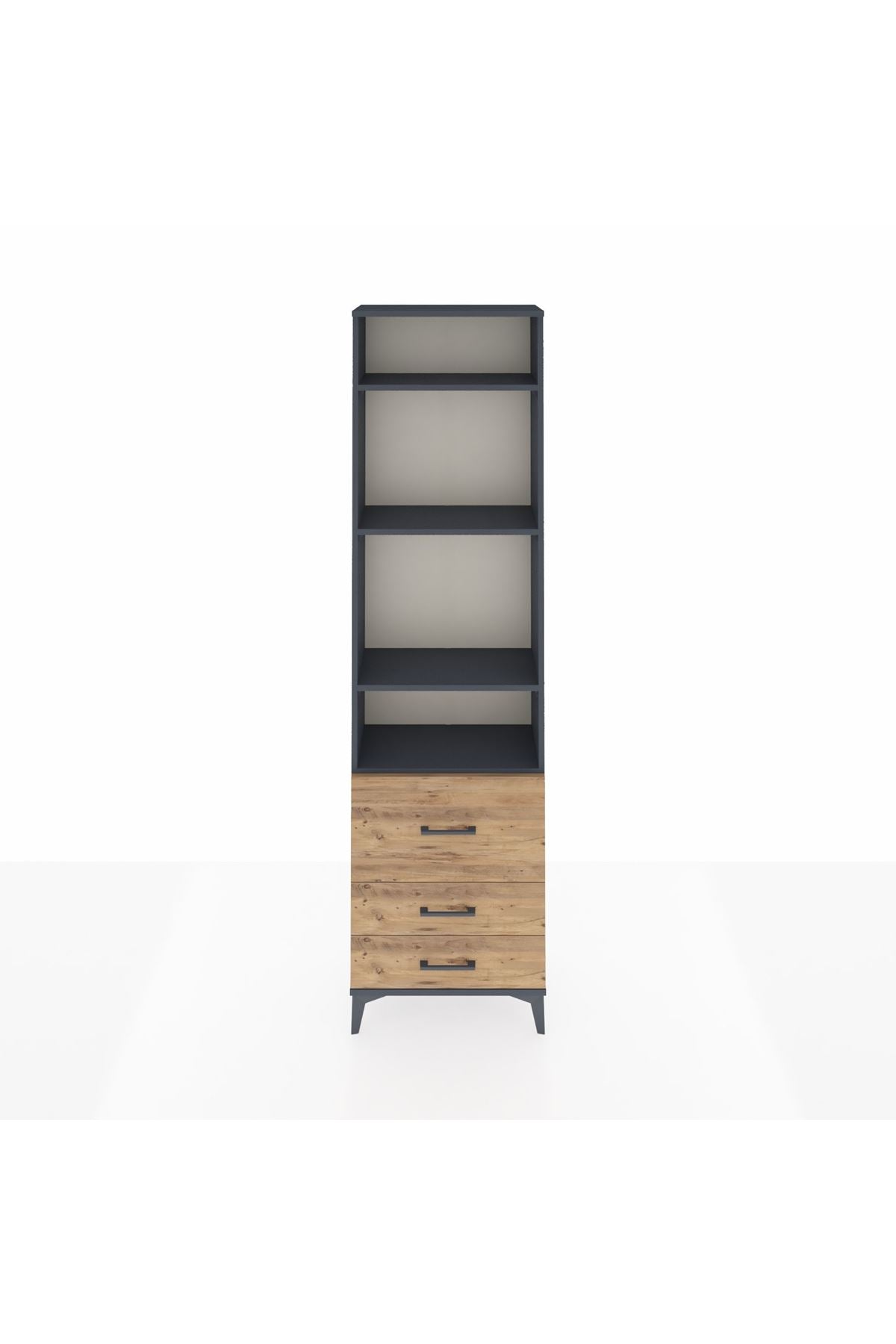 Arges Dolap 4 Raflı 3 Çekmeceli 60x30x221 - S29M039V6A