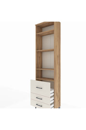 Arges Dolap 4 Raflı 3 Çekmeceli 60x30x221 - S29M039V7A