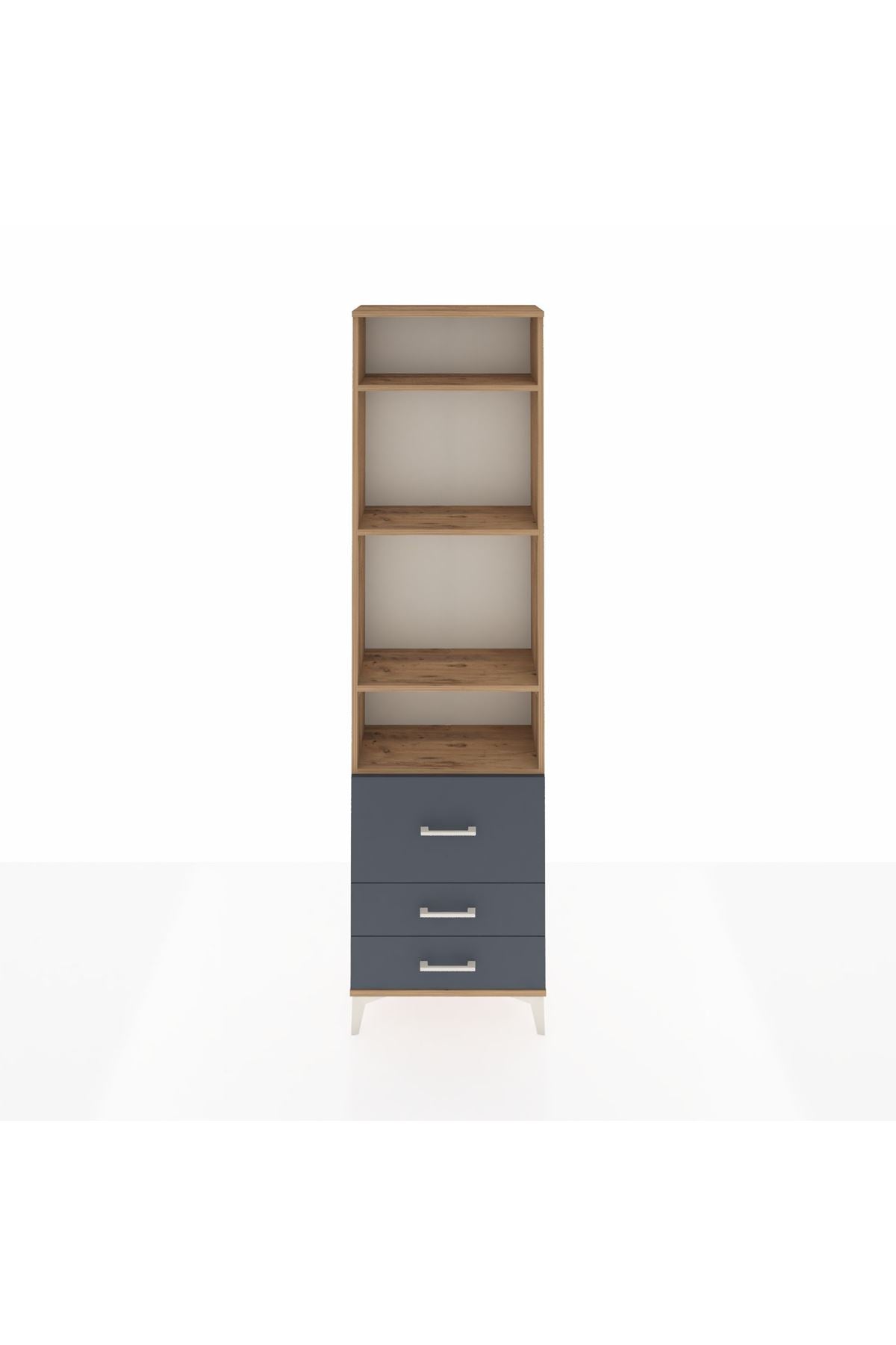 Arges Dolap 4 Raflı 3 Çekmeceli 60x30x221 - S29M039V8A