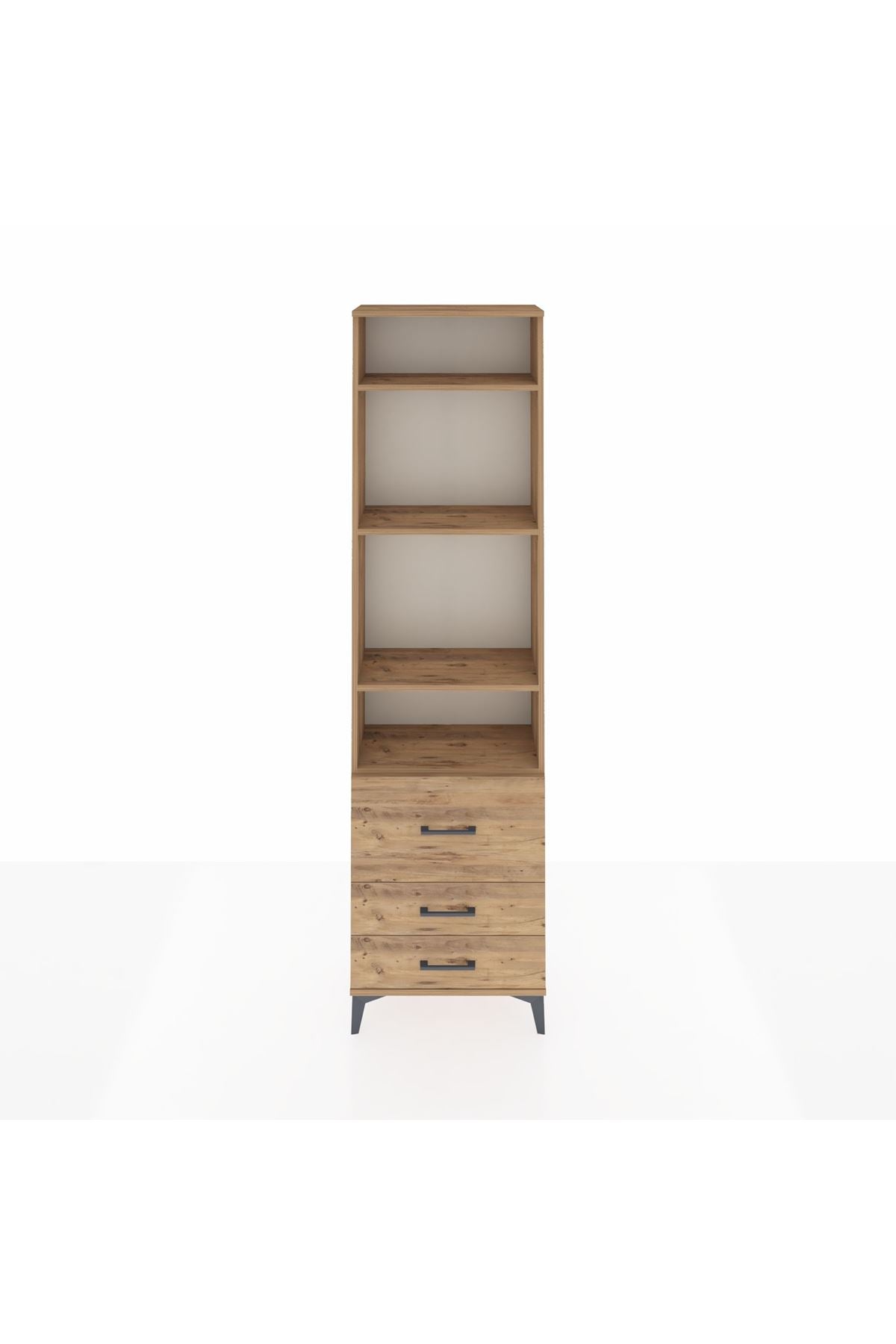 Arges Dolap 4 Raflı 3 Çekmeceli 60x30x221 - S29M039V9A