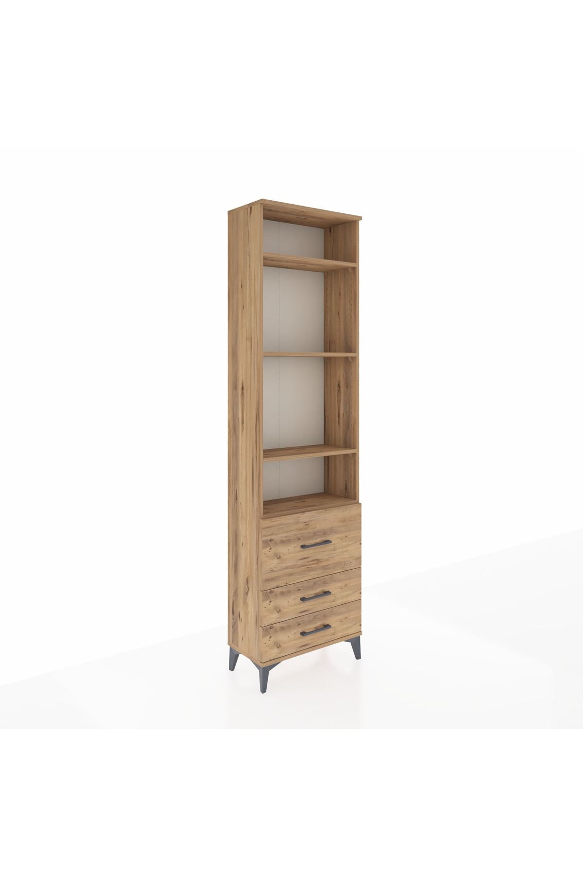 Arges Dolap 4 Raflı 3 Çekmeceli 60x30x221 - S29M039V9A