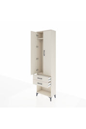 Arges Dolap 2 Raflı 2 Çekmeceli Tek Askılı 60x30x221 - S29M040V1A