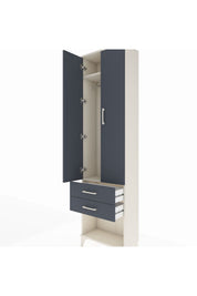 Arges Dolap 2 Raflı 2 Çekmeceli Tek Askılı 60x30x221 - S29M040V2A