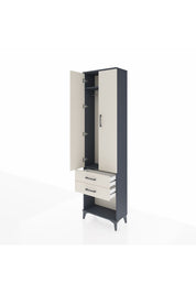 Arges Dolap 2 Raflı 2 Çekmeceli Tek Askılı 60x30x221 - S29M040V4A