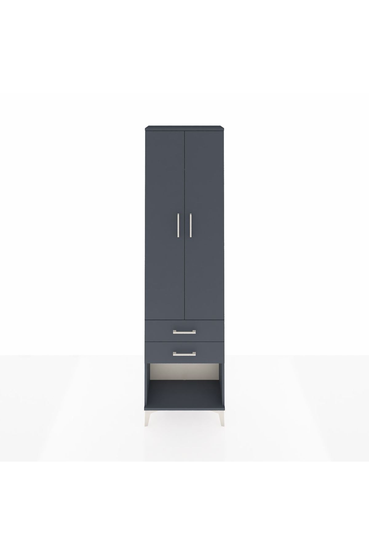 Arges Dolap 2 Raflı 2 Çekmeceli Tek Askılı 60x30x221 - S29M040V5A
