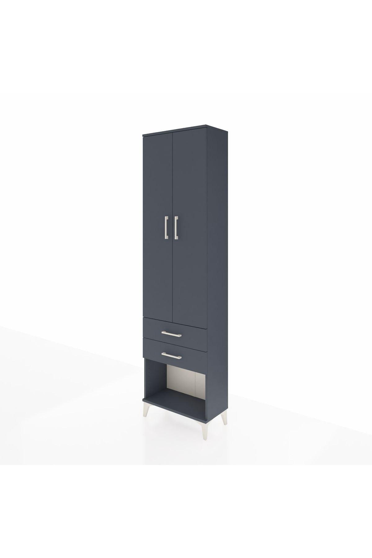 Arges Dolap 2 Raflı 2 Çekmeceli Tek Askılı 60x30x221 - S29M040V5A