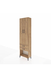 Arges Dolap 2 Raflı 2 Çekmeceli Tek Askılı 60x30x221 - S29M040V9A