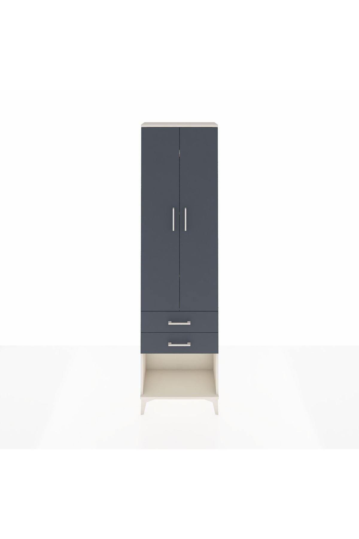 Arges Dolap 4 Raflı 2 Çekmeceli 2 Kapaklı 60x30x221 - S29M041V2A