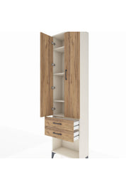 Arges Dolap 4 Raflı 2 Çekmeceli 2 Kapaklı 60x30x221 - S29M041V3A