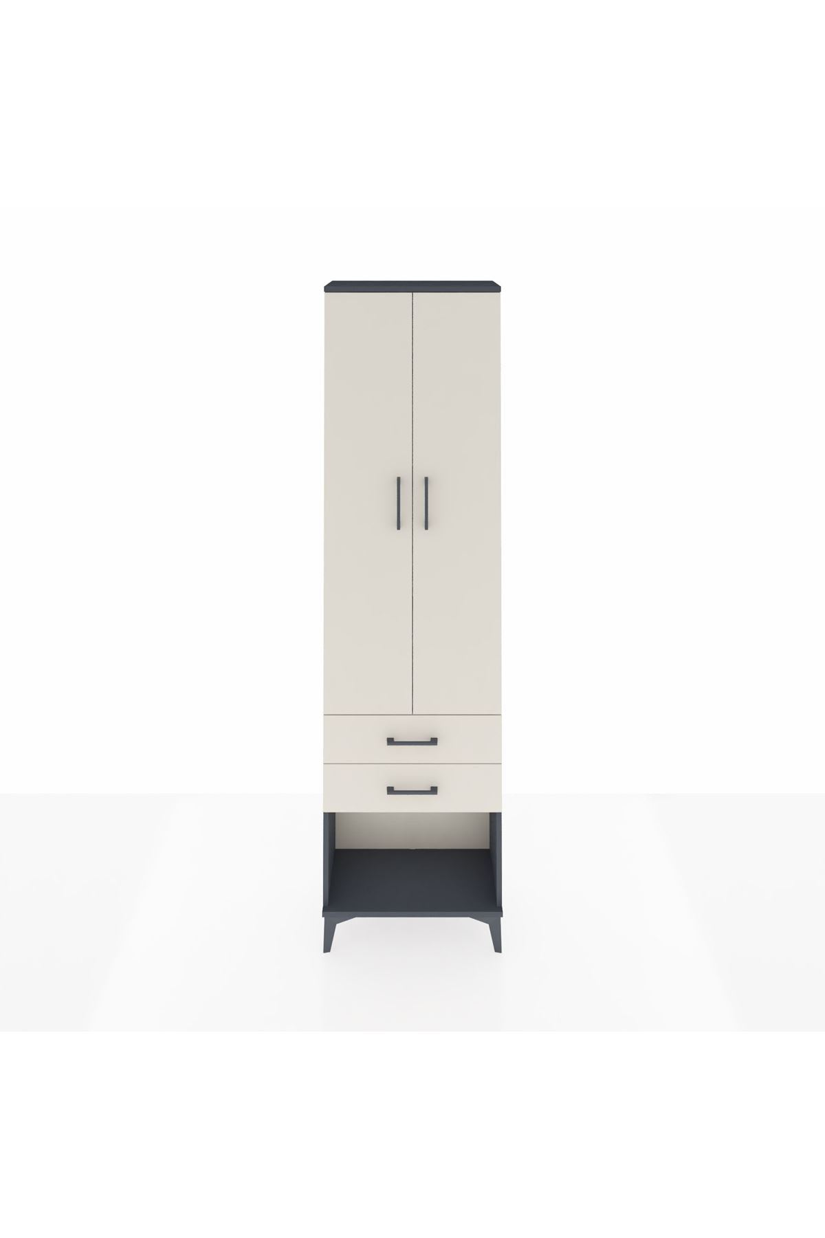 Arges Dolap 4 Raflı 2 Çekmeceli 2 Kapaklı 60x30x221 - S29M041V4A