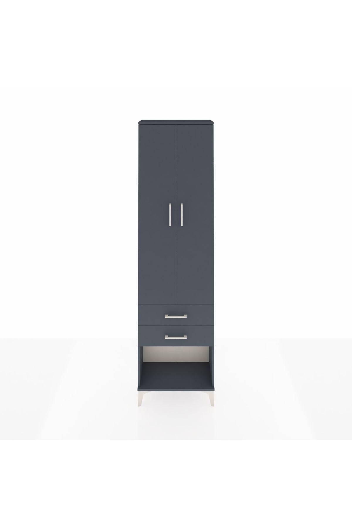 Arges Dolap 4 Raflı 2 Çekmeceli 2 Kapaklı 60x30x221 - S29M041V5A
